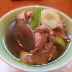 高麗雉子を炊き出したもの