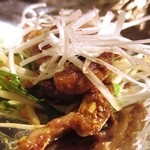 焼き焼き　おかもと - せせりのにんにく醤油焼き