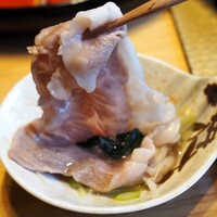 しゃぶしゃぶ　すき鍋　おもき 銀座店 - 松坂牛赤身、松坂牛霜降り　たれしゃぶ
