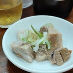 横浜らーめん 峰の家 - ビールのお通し