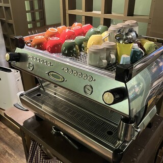 A genuine espresso machine