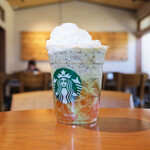 STARBUCKS COFFEE - GOHOBI メロン フラペチーノ、チョコレートチップ、シトラス果肉、エクストラホイップ、蜂蜜 865円 → 365円