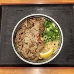 麺処 綿谷 - 牛肉ぶっかけ小（540円）