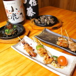 Kushiyaki Saru - 京都丹波鶏の串焼きでお酒がすすむ！