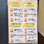 炭火焼肉 にく式 - メニュー