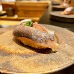 鮓 きずな - 淡路島 小鯵 赤酢〆