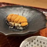 神田 髙はし - 料理写真:鮑炭火焼　雲丹　昆布醤油