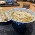 うつ海うどん - かけうどん小(¥290+ちくわ天¥130)