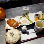 ほびーい喫茶店 - カツセット 750円(税込)
