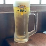 Sumiyakiniku Ishidaya - 生ビールは一番搾り