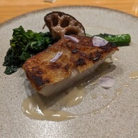 メルモーゾ ダ ドロカワ - 魚はすずきのポアレ