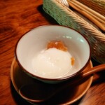 茶房 天井棧敷 - モーニング(1,540円)の温泉玉子