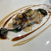 シャトー　ラ・パルム・ドール - 本日のお肉料理(鶏ささ身の真空調理)お肉がメチャ柔らかかった