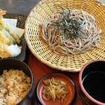 杵屋 - 季節の天ざる蕎麦（定食1490円）