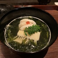 研覃 ほりべ - 若竹の椀 葛たたきの明石の真鯛