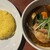 東京ドミニカ - 料理写真:骨付きチキン(1,460円)、スープは黄、辛さは5番