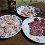 焼肉の龍巳 - ホルモン、牛サガリ、上ガツ