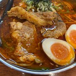 かるびラーメン - 料理写真:カルビラーメンカルビ増し＋味玉