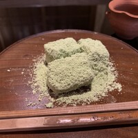 研覃 ほりべ - うぐいすきな粉でわらび餅