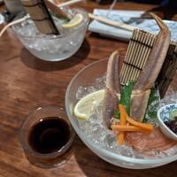 かに道楽 新宿本店 - 花氷(ズワイガニお刺身)