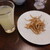 蕎麦倶楽部　佐々木 - 料理写真:揚げ蕎麦とリンゴジュース