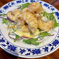 横浜中華街 重慶飯店 本館 - ランチセットの海老マヨ。　大きいエビが8個もありました♪