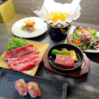 ◆Enjoy Wagyu beef◆ [Miyazaki Kuroge Wagyu beef course]