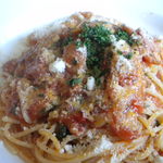 オーダーしたのは、トマトベースのパスタ。