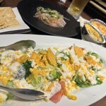 寧々家 日立駅前店 - 奥のキッシュ？は温かい方が良かったらしい。(友人談)