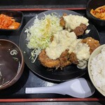 元祖辛麺屋 桝元 - 料理写真:ももチキン南蛮定食