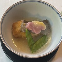 溪涼床 - 鰈馬鈴薯餡掛け