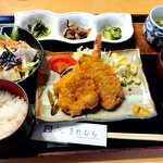 Kitamura - ミックスフライと豆腐サラダの定食（2024.4）