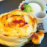 Brussels souffle Pancakes (with pine cone Gelato)