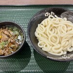 Hanamaru Udon Iommoru Asahikawa Ekimaeten - 「ゆず牛肉つけ麺」740円