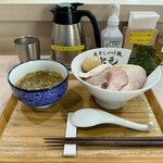 Nibo Shitsuke Mem Miyamoto - 特製極濃煮干しつけ麺 1500円 +中盛(250g) 100円