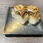 あみだそば 福の井 - 焼鯖寿司セット　二貫