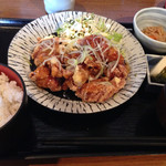 味彩坊 - 地鶏の竜田揚げ甘酢餡掛け定食¥840