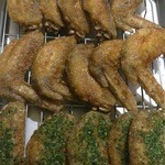 博多手羽先横丁 冷泉店 - 手羽先（オリジナル・プレーン・のり塩：各420円５本）