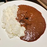 肉のひぐち直営焼肉 安福 - 飛騨牛カレーランチセット(サラダ＋ドリンク付)1,350円