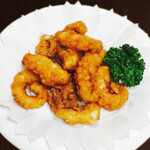 13 Fried spicy octopus