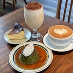 UNITY CAFE - アイスカプチーノ、カフェラテ、抹茶プリン、バスクチーズケーキ
