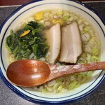 烈志笑魚油 麺香房 三く - 白壺ラーメン