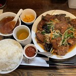 レバニラ定食 kei楽 - 