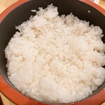魚心亭 - 酢飯のおかわり（量：半分）