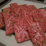 桔梗苑 - 黒毛和牛上ロース　塩　2人前