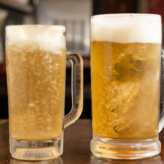 じゃんけんに勝つと最初の一杯を大ジョッキに！各種宴会にも◎