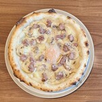 意式香肠·蘑菇·半熟鸡蛋披萨Bianca S