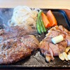 平家の郷 - 料理写真:炭火霜降りバーグ＆最上級宮崎牛ステーキ(170g)