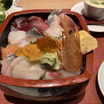 Sushi Masatei - チラシ丼　この日はウニがあった