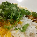 ビリヤニ大澤 - マトンビリヤニ(パクチー入れました)